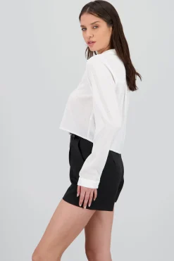 Shasa Cropped Long Sleeve Top