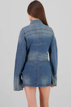 Shasa Cropped Moto Jacket