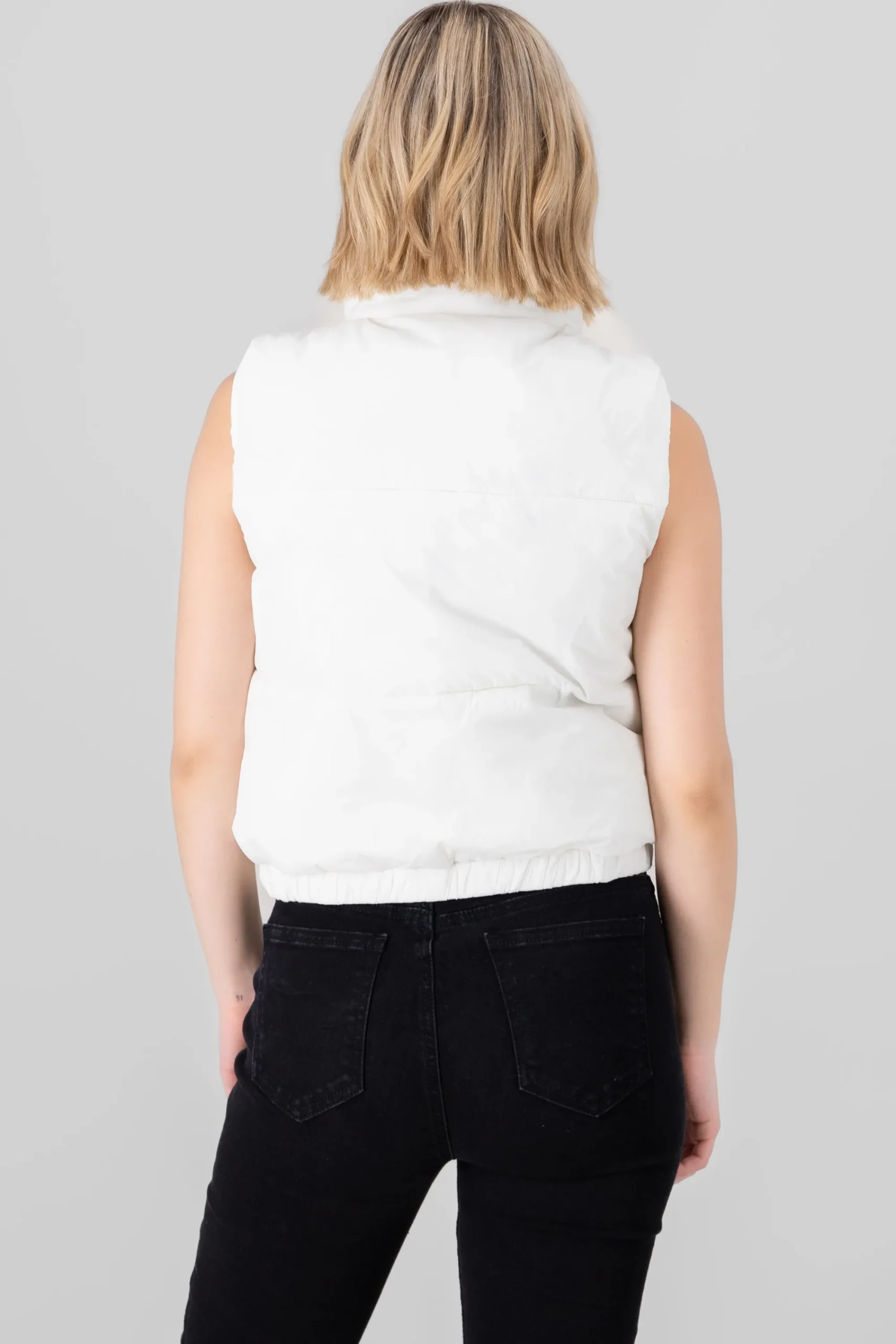 Shasa Cropped Puffer Vest