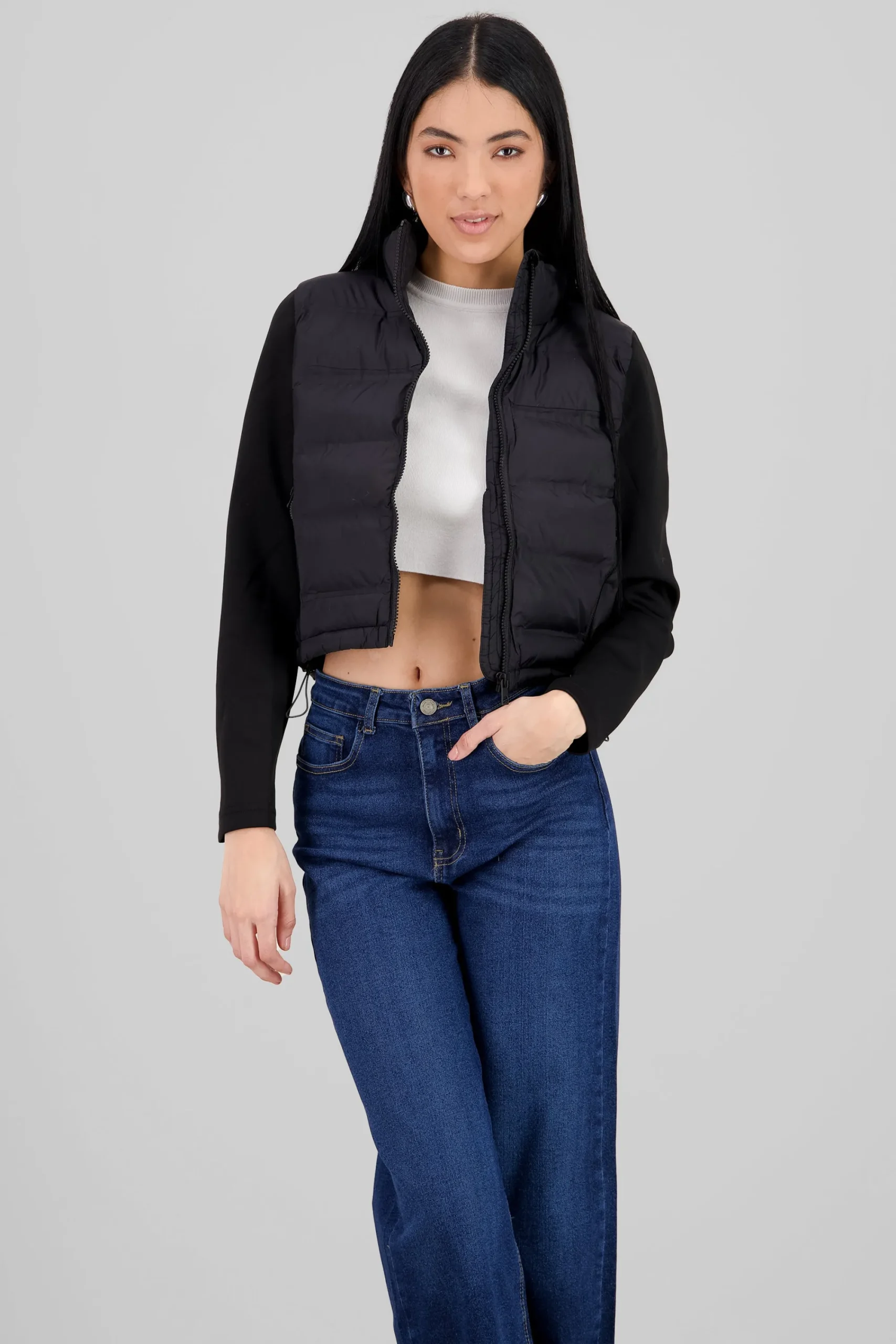 Shasa Cropped Quilted Jacket