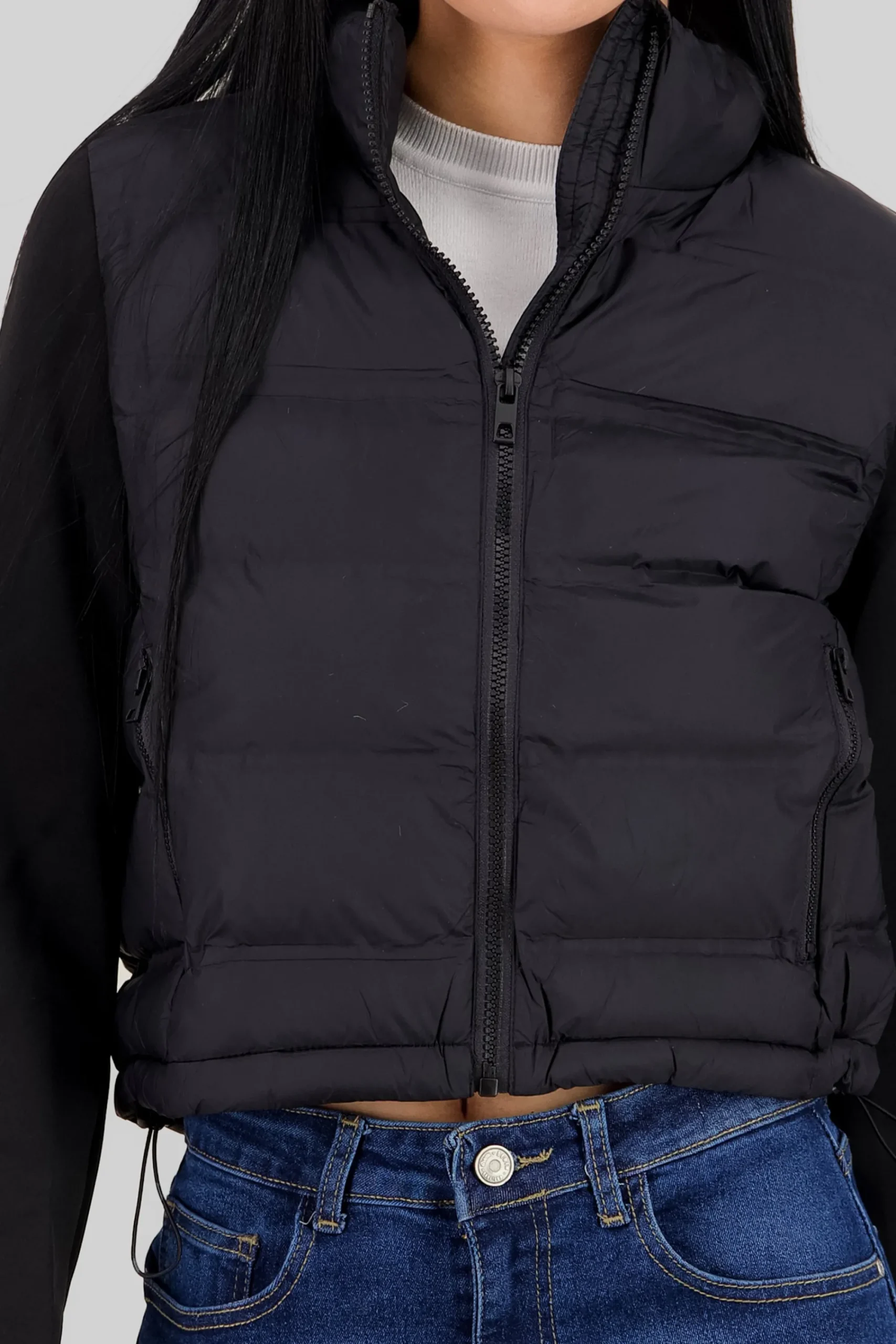 Shasa Cropped Quilted Jacket