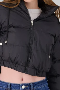 Shasa Cropped quilted puffer jacket