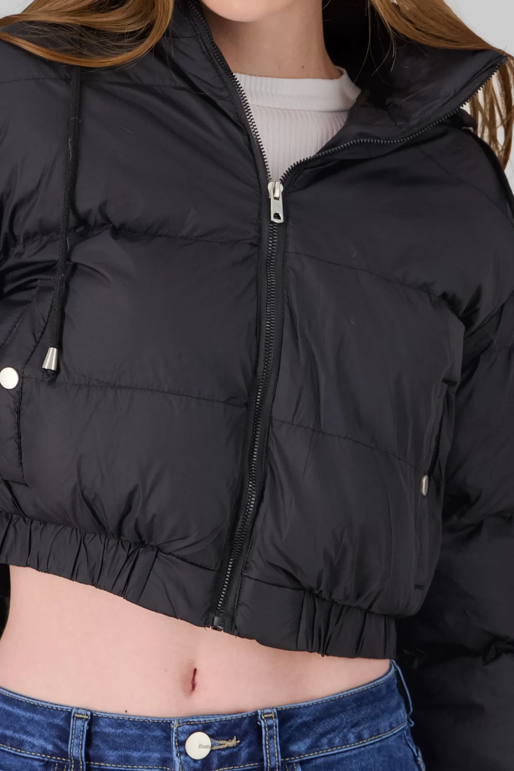 Shasa Cropped quilted puffer jacket