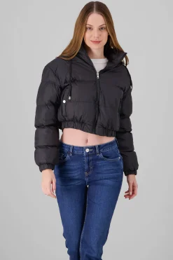 Shasa Cropped quilted puffer jacket