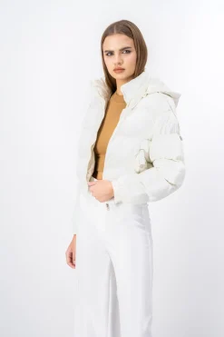 Shasa Cropped quilted puffer jacket