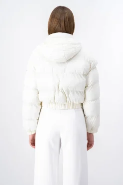 Shasa Cropped quilted puffer jacket