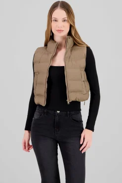 Shasa Cropped Quilted Vest