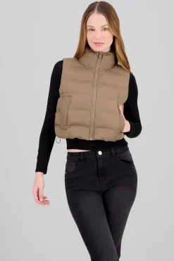 Shasa Cropped Quilted Vest