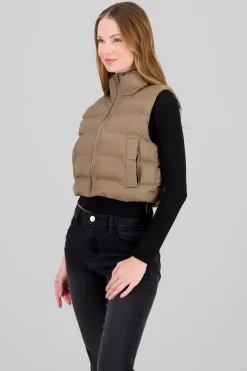 Shasa Cropped Quilted Vest