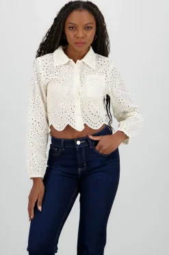 Shasa Cropped Shirt with Details