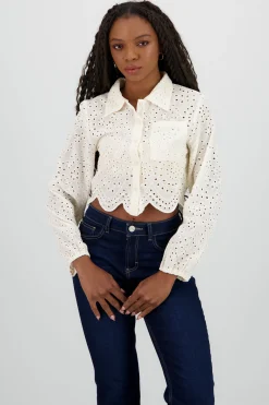 Shasa Cropped Shirt with Details