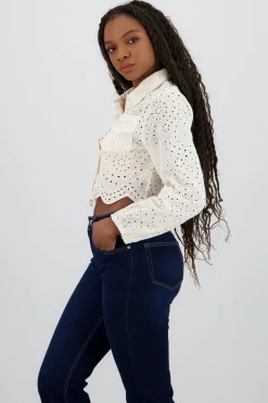 Shasa Cropped Shirt with Details
