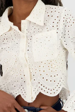 Shasa Cropped Shirt with Details