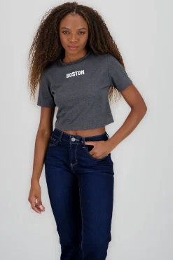 Shasa Cropped Short Sleeve T Shirt