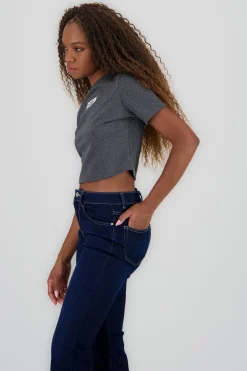 Shasa Cropped Short Sleeve T Shirt