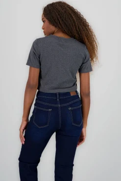 Shasa Cropped Short Sleeve T Shirt