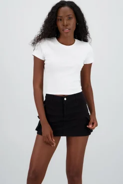 Shasa Cropped Short Sleeve Top