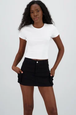 Shasa Cropped Short Sleeve Top