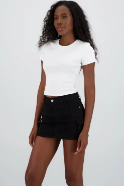 Shasa Cropped Short Sleeve Top