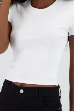 Shasa Cropped Short Sleeve Top