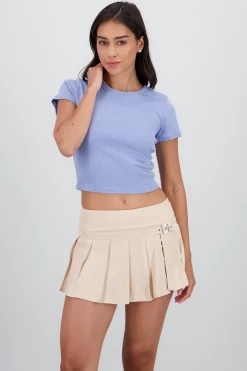 Shasa Cropped Short Sleeve Top