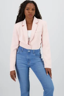 Shasa Cropped solid blazer