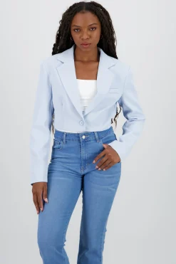 Shasa Cropped solid blazer