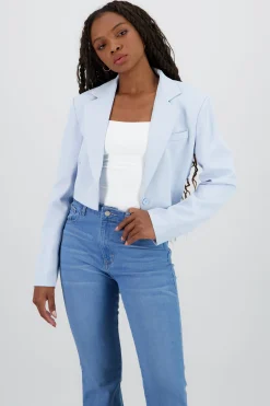 Shasa Cropped solid blazer