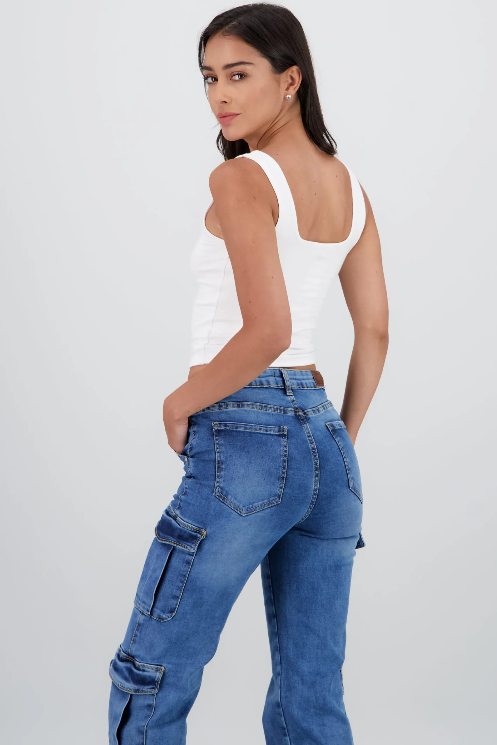 Shasa Cropped Square Neck Top