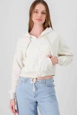 Shasa Cropped Sweatshirt With Sleeve Pocket