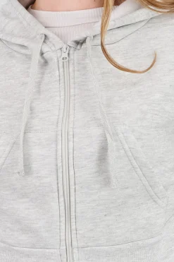 Shasa Cropped Sweatshirt With Sleeve Pocket