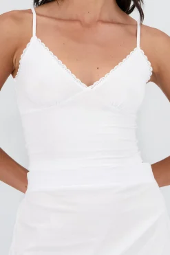 Shasa Cropped Top with Lace Detail