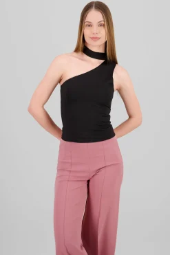 Shasa Cropped Top With Scarf