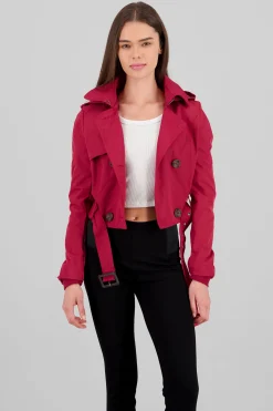 Shasa Cropped Trench Coat