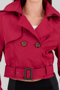 Shasa Cropped Trench Coat