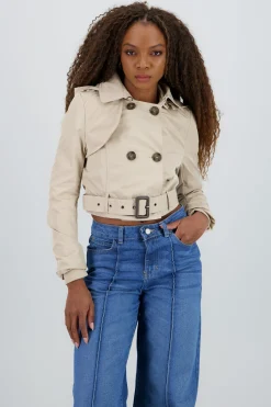 Shasa Cropped Trench Coat