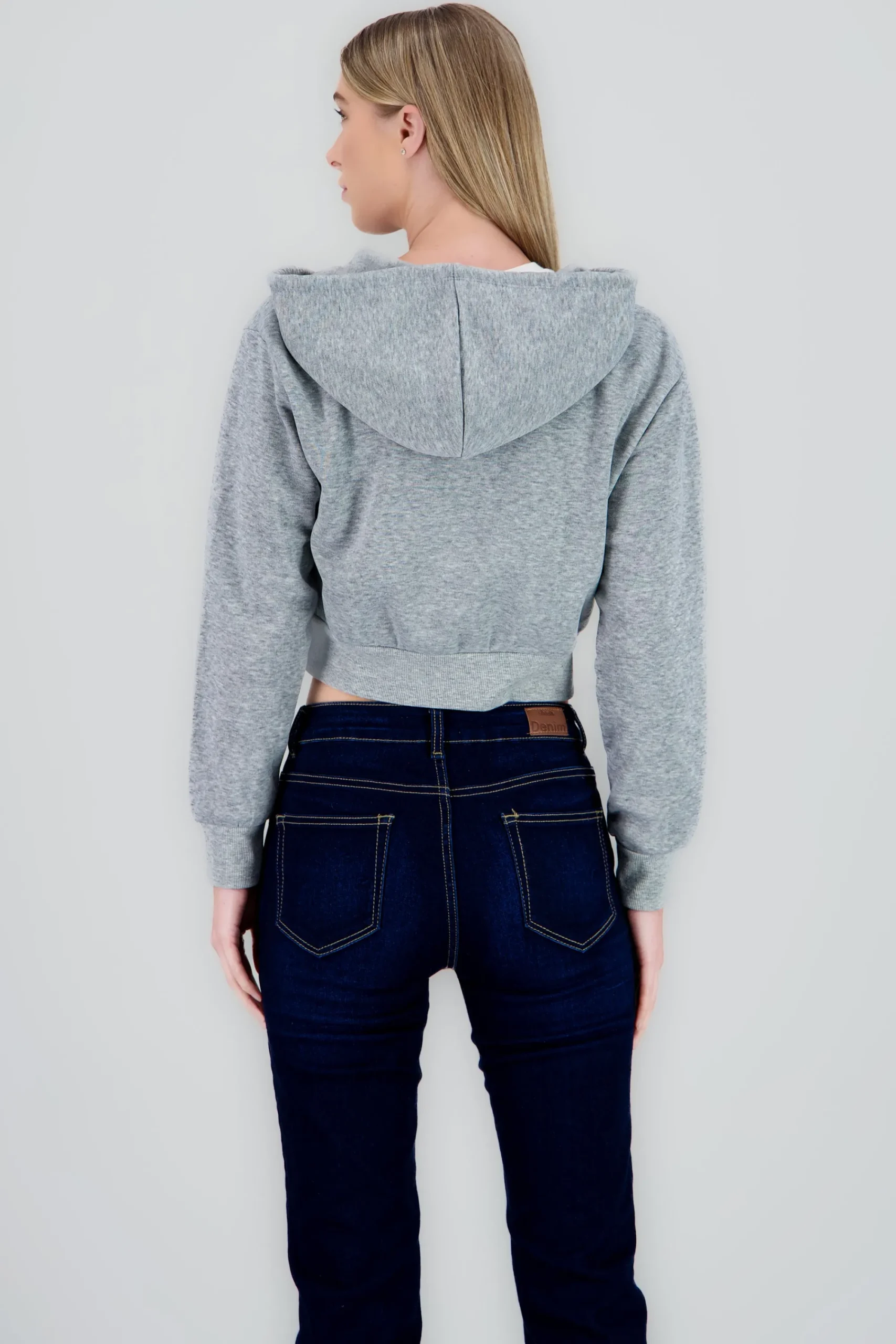 Shasa Cropped Zip Up Sweatshirt