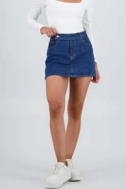 Shasa Cross Button Tube Skort