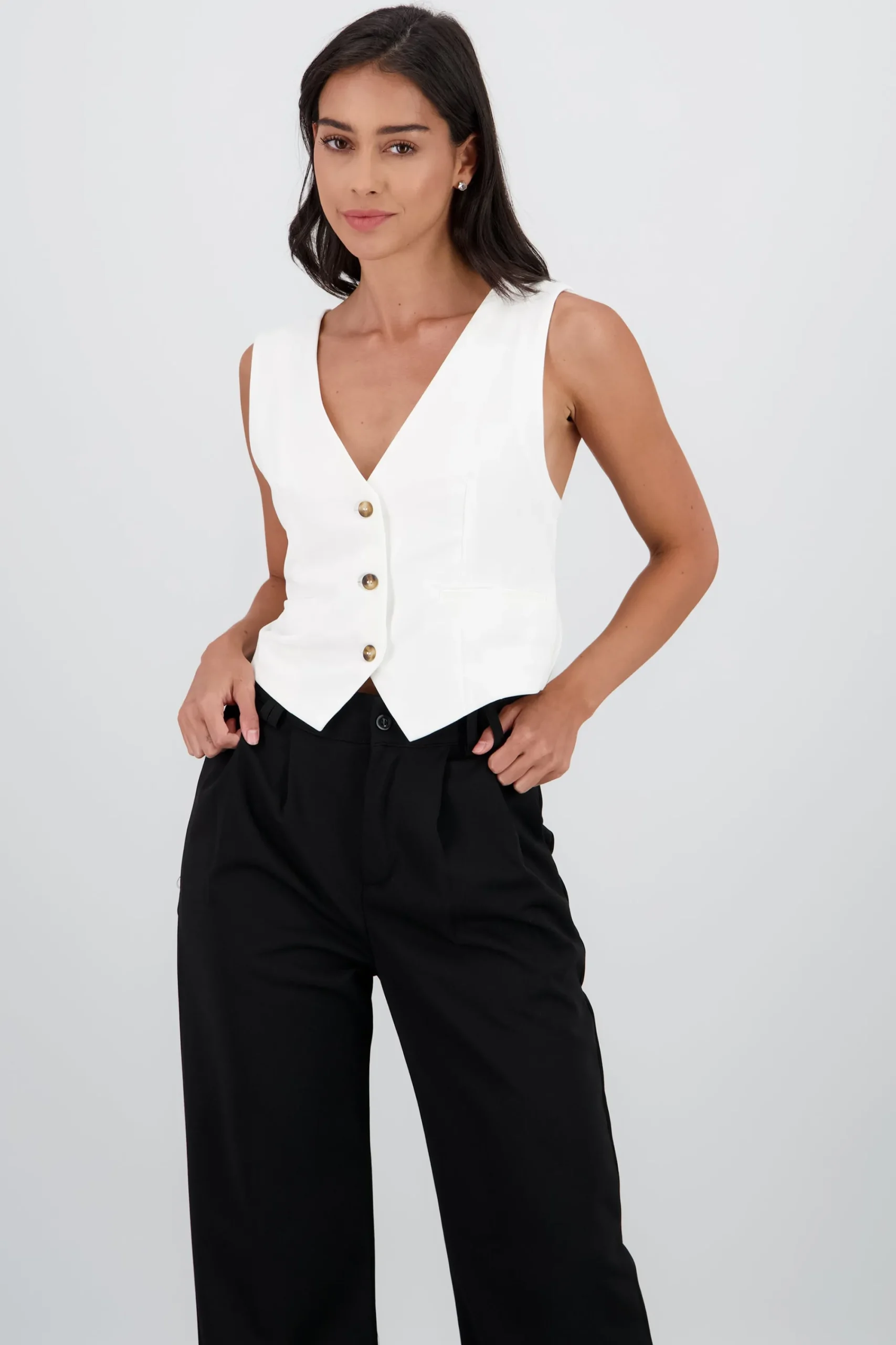 Shasa Cross Solid Vest