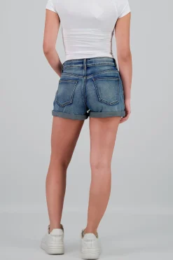 Shasa Cuffed Denim Shorts