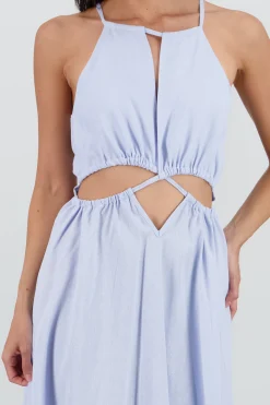 Shasa Cut Out Maxi Linen Dress