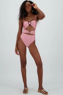 Shasa Cut Out Swimsuits with Ring Detail