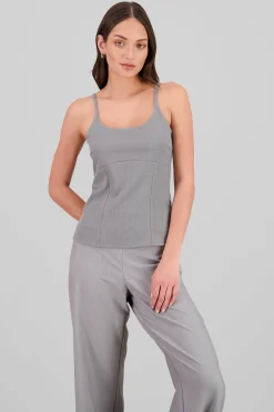 Shasa Cutout Detail Strappy Blouse