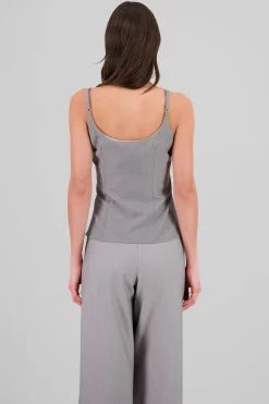 Shasa Cutout Detail Strappy Blouse