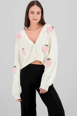 Shasa 3D Strawberry Cardigan