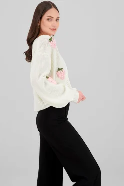 Shasa 3D Strawberry Cardigan