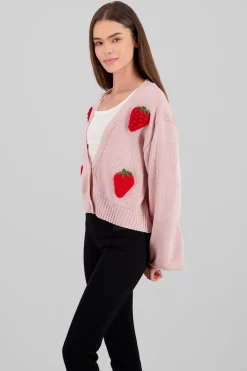 Shasa 3D Strawberry Cardigan