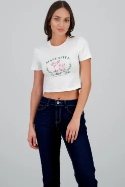 Shasa Daisy Print Crop Top