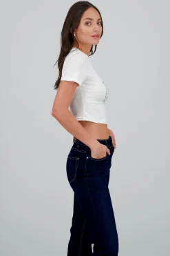 Shasa Daisy Print Crop Top