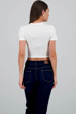 Shasa Daisy Print Crop Top
